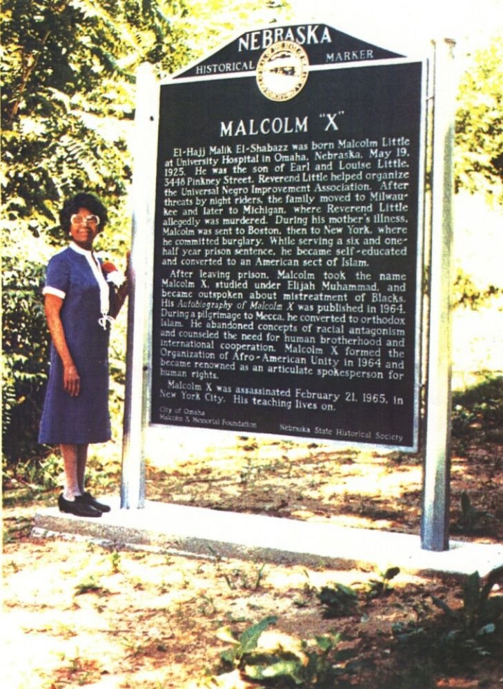 Rowena Moore and the Malcolm X Memorial