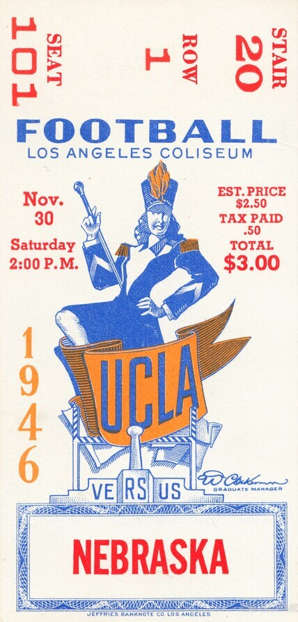 History of Nebraska Football against UCLA and the 1946 Season