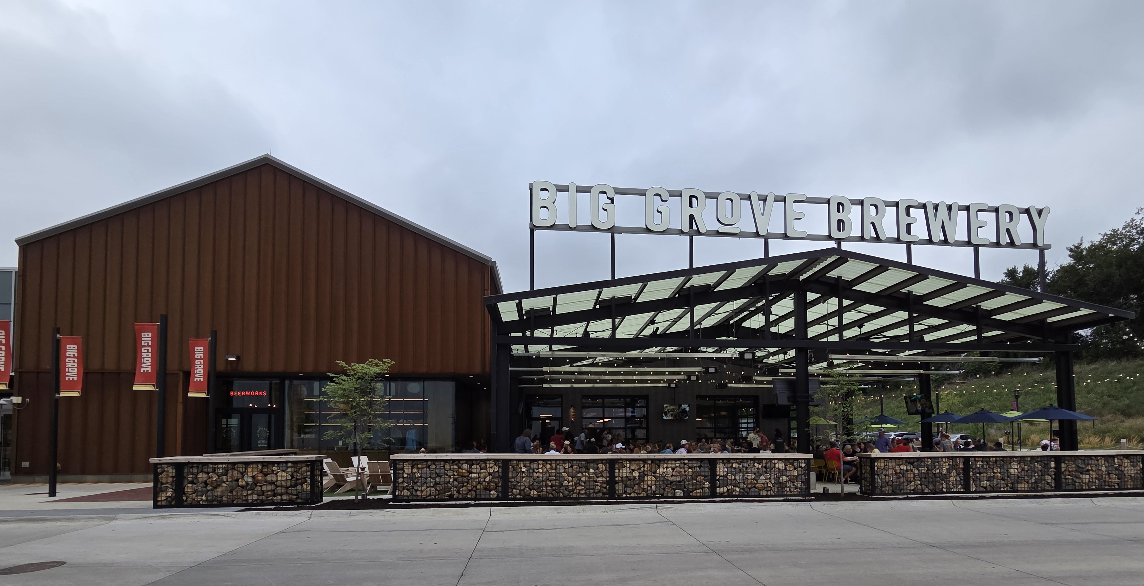Inside Big Grove Brewery at the Catalyst